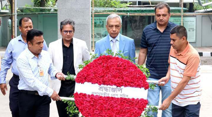 PM's new press secretary pays tribute to Bangabandhu