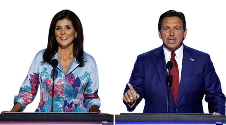 Trump’s former rivals Haley, DeSantis put on show of unity