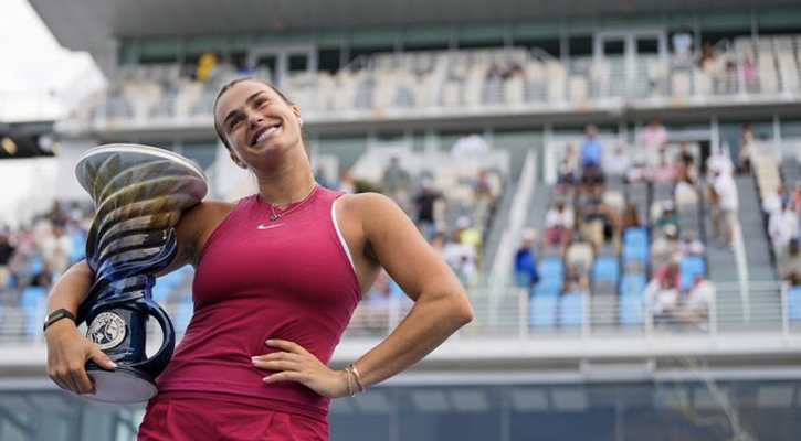 Sabalenka wins first title since Australian Open