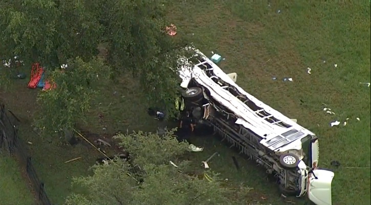 Eight killed in US bus crash