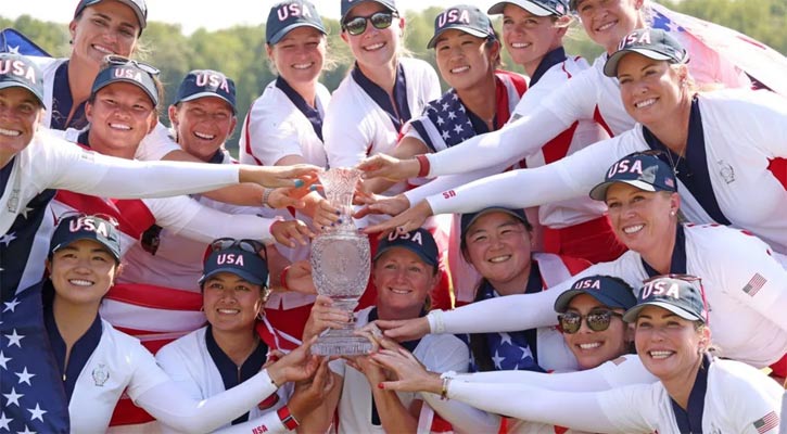 US beat Europe to end seven-year Solheim Cup drought