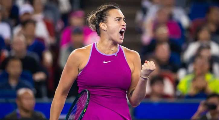 Sabalenka wins third consecutive Wuhan Open final