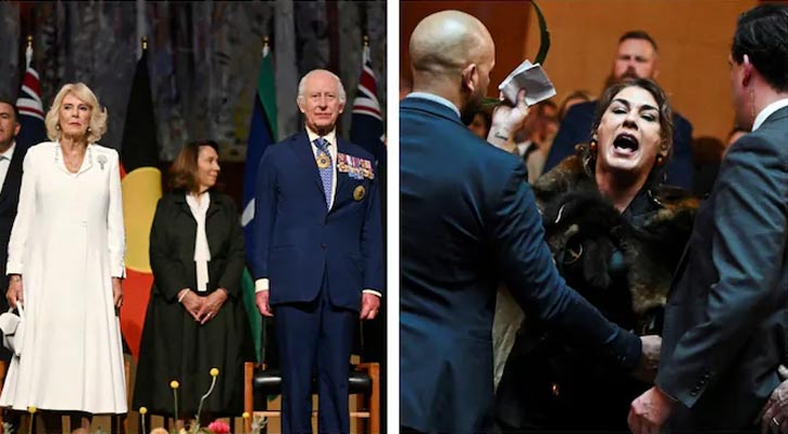 Not my King, Australian senator shouts at Charles