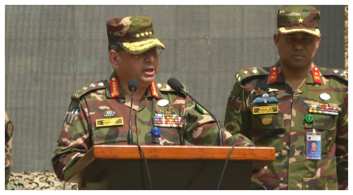 Army Chief urges patience in restoring peace and order