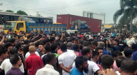 Workers protest in Gazipur, block Dhaka-Mymensingh highway