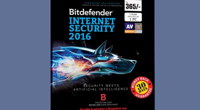 প্রতিদিন মাত্র ১ টাকায় বিটডিফেন্ডার ইন্টারনেট সিকিউরিটি