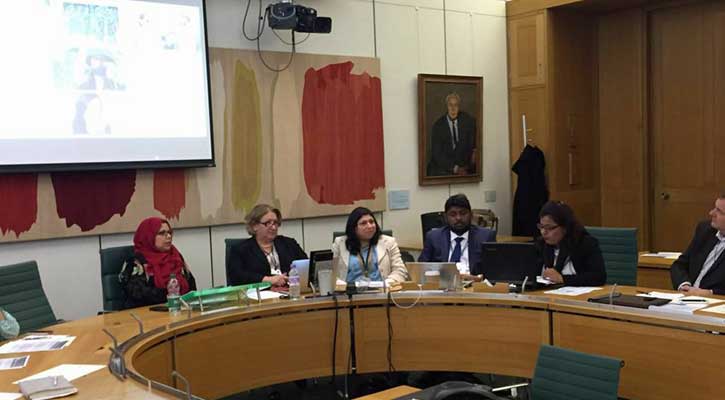 ব্রিটিশ পার্লামেন্টের সেমিনারে বাংলাদেশ প্রতিনিধিরা