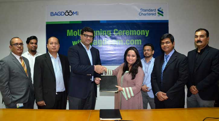 স্ট্যান্ডার্ড চার্টার্ড ব্যাংক’র সঙ্গে বাগডুম ডটকমের চুক্তি