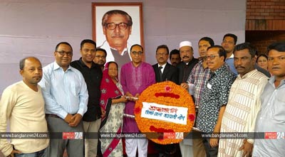 আ’লীগের প্রতিষ্ঠাবার্ষিকীতে সিলেটে জাতির জনককে স্মরণ