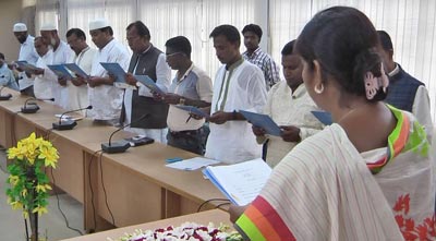 নাসিরনগরে ১০ ইউপি চেয়ারম্যানের শপথ গ্রহণ