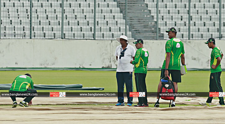 রোদের ঝলকানিতে শঙ্কা কেটেছে মিরপুরে