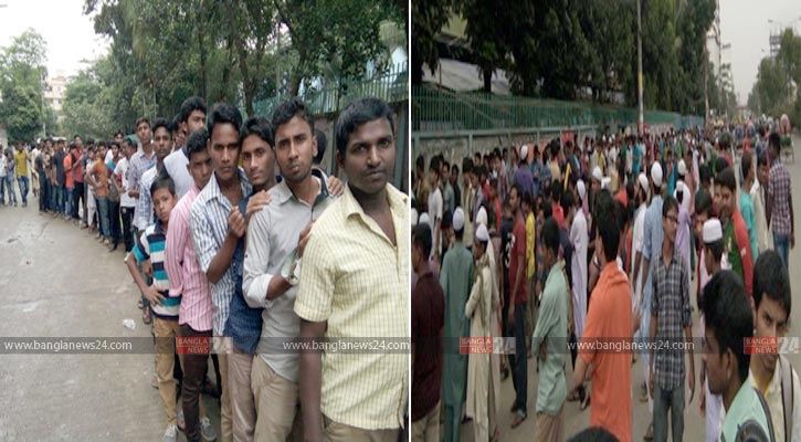 টেস্টেও টিকিটের জন্য উপচে পড়া ভীড়