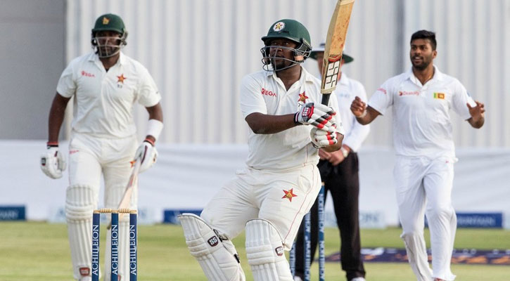 লঙ্কানদের রান পাহাড়ে জিম্বাবুয়ের লড়াই