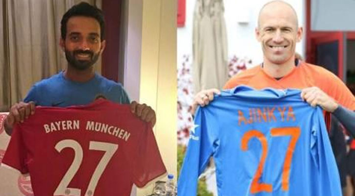 রাহানে-রোবেনের জার্সি বদল