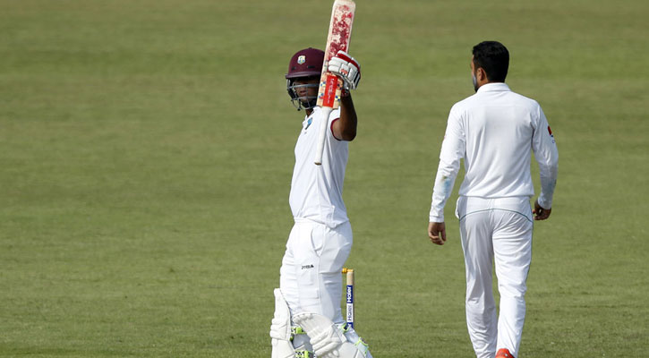 ব্র্যাথওয়েটের ব্যাটে লিডের স্বপ্ন ক্যারিবীয়দের