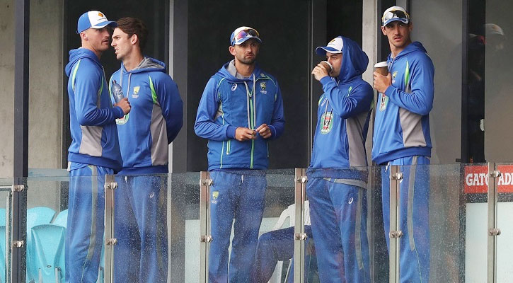 বৃষ্টিতে ভেসে গেল হোবার্ট টেস্টের দ্বিতীয় দিন