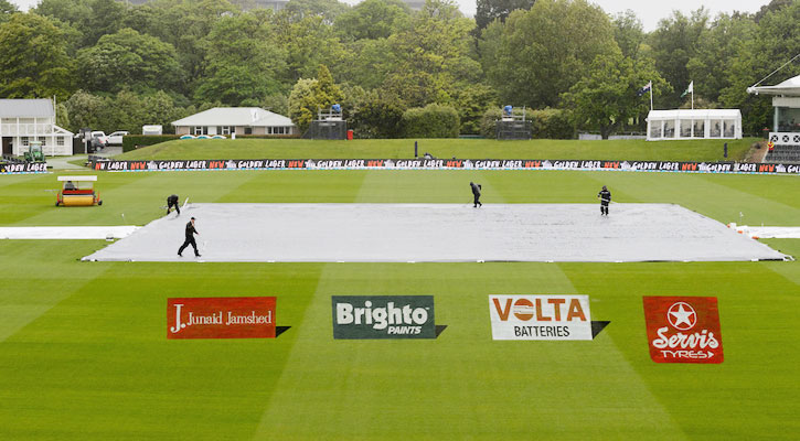 ক্রাইসচার্চে প্রথম দিন বৃষ্টিতে পরিত্যক্ত
