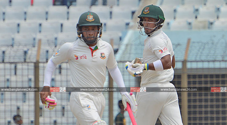 মুশফিক-সাব্বিরের ব্যাটে বাংলাদেশের লিড