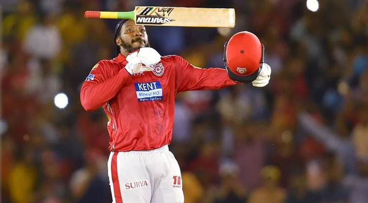 আইপিএলে '৩০০' ছক্কায় প্রথম গেইল