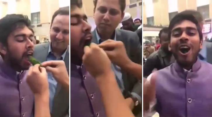 মিরাজের মুখে আগুন পান