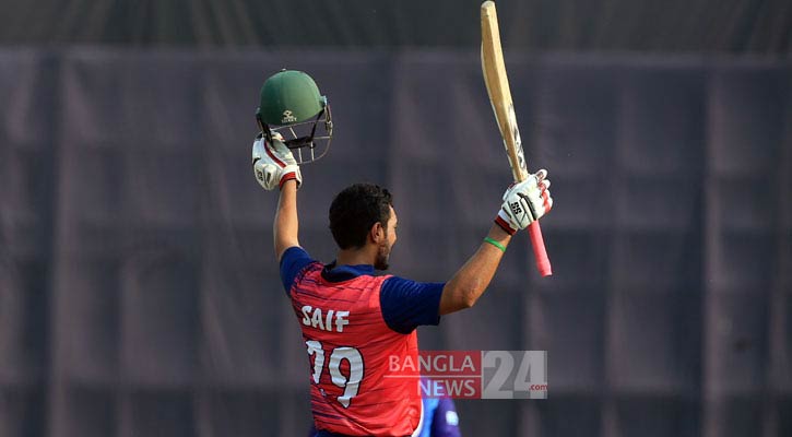 সাইফের দুর্দান্ত সেঞ্চুরিতে প্রাইম দোলেশ্বরের বড় জয়