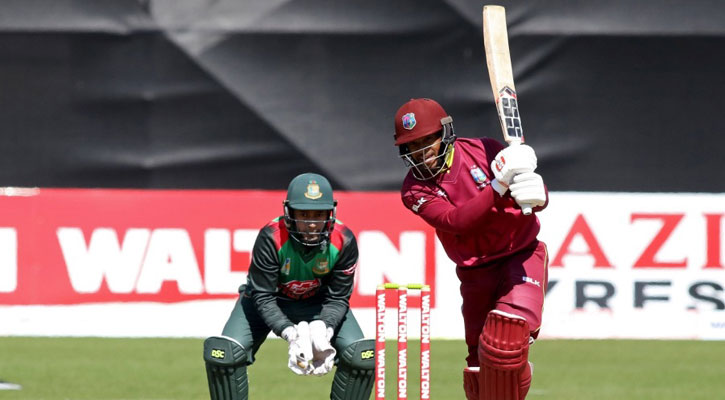 সেই হোপের ব্যাটে ক্যারিবীয়দের প্রতিরোধ