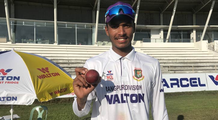 রংপুরের হয়ে চমক দেখালেন লেগস্পিনার রিশাদ
