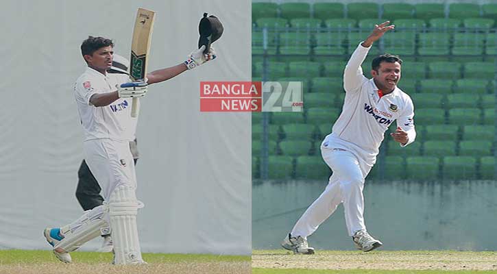 মেহেদীর সেঞ্চুরির দিনে রাজ্জাকের ১০ উইকেট