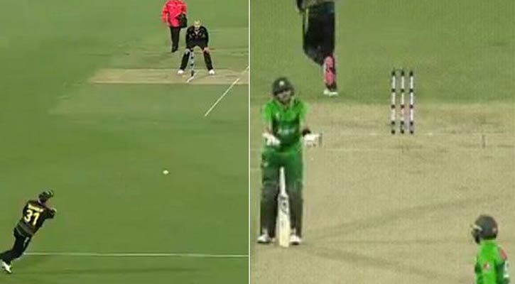 রান আউট হয়ে মেজাজ হারালেন বাবর