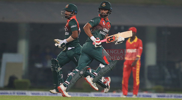 লিটন-সৌম্যের ঝড়ো ফিফটিতে বাংলাদেশের সংগ্রহ ২০০ 