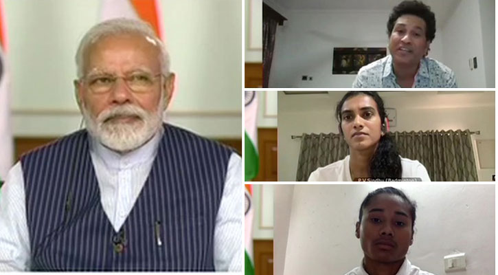 করোনা যুদ্ধে শচীন-সৌরভ-কোহলিদের ‘পাঁচ মন্ত্র’ দিলেন মোদী