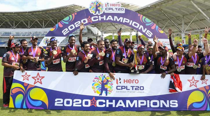 সিপিএলের অপরাজিত চ্যাম্পিয়ন ত্রিনবাগো নাইট রাইডার্স