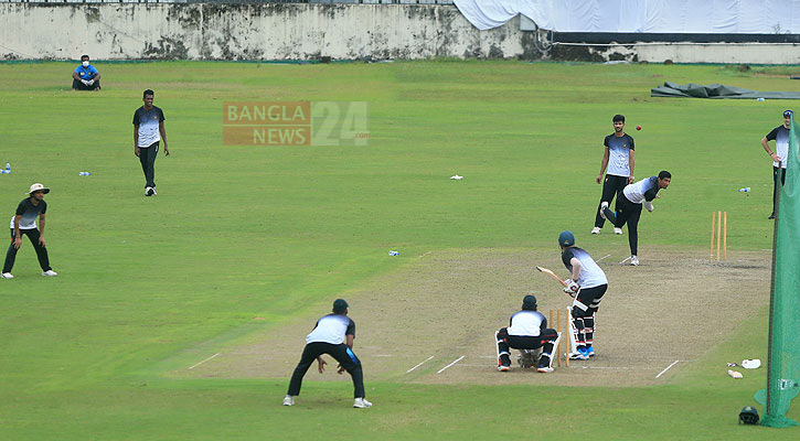 ম্যাচের আবহে অনুশীলন করলেন তামিম-মুশফিকরা