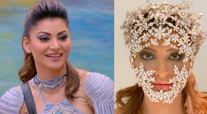 হীরার মাস্কে মুখ ঢাকলেন উর্বশী