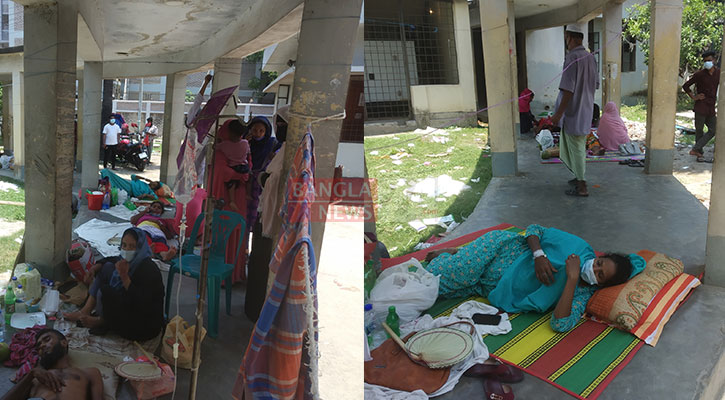 গোপালগঞ্জে খোলা আকাশের নিচে ডায়রিয়া রোগীদের চিকিৎসা!