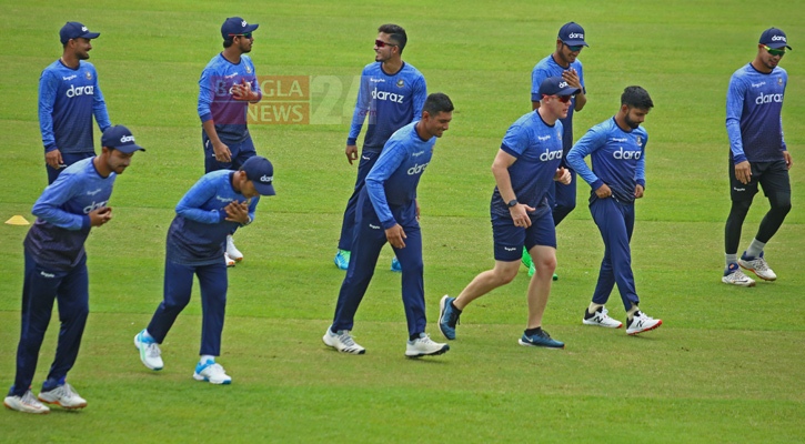 সাকিবকে ছাড়াই অনুশীলনে টাইগাররা
