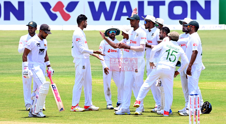 নাঈমের ৬ উইকেট, ১৯৯ রানেই ম্যাথিউসের বিদায়