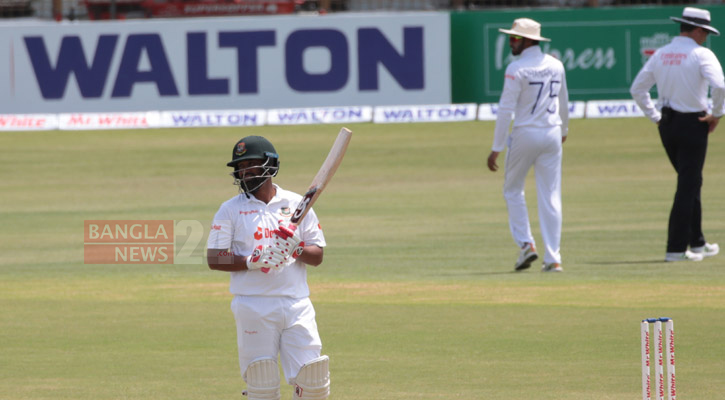 তামিমের ফিফটি, বিনা উইকেটে ১০০ পার বাংলাদেশের