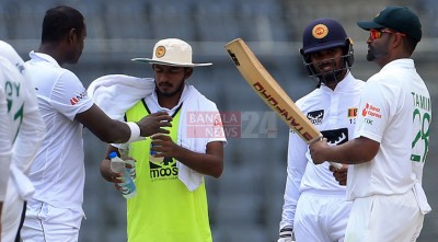 সাকিবের স্বপ্নের বলের পর লঙ্কানদের প্রতিরোধ