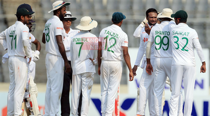 সাকিবের পাঁচ উইকেট, ৫০৬ রানে অলআউট শ্রীলঙ্কা