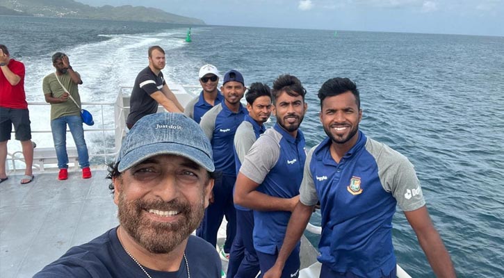 সমুদ্র যাত্রার ভয় পেরিয়ে ক্রিকেটারদের স্নিগ্ধ সকাল