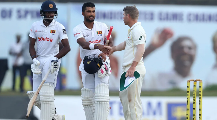 অস্ট্রেলিয়াকে দারুণ জবাব দিচ্ছে শ্রীলঙ্কা