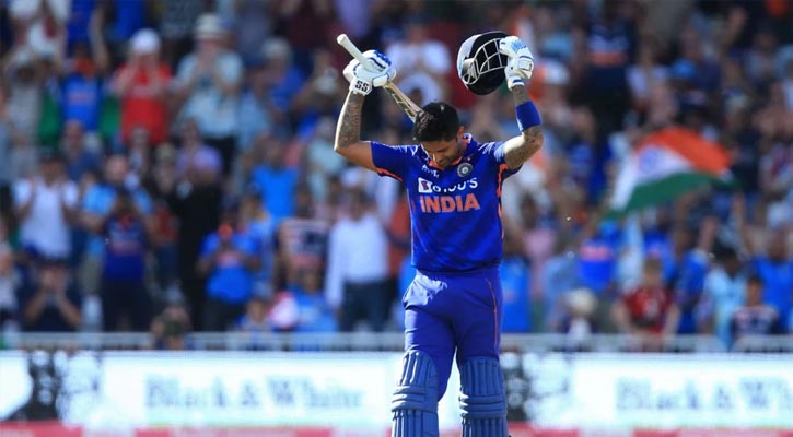 ইংল্যান্ডের রানের পাহাড়ে ব্যর্থ সূর্যের সেঞ্চুরি