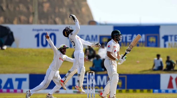স্পিনারদের নৈপুণ্যে লিড পাওয়ার পথে শ্রীলঙ্কা