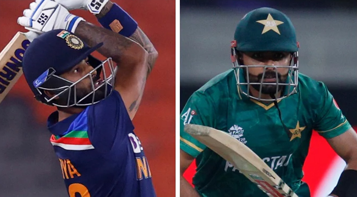 বাবরের ঘাড়ে নিঃশ্বাস ফেলছেন সূর্যকুমার