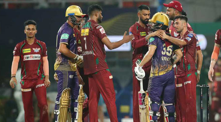 হারে আইপিএল শেষ কলকাতার, প্লে অফে লক্ষ্মৌ