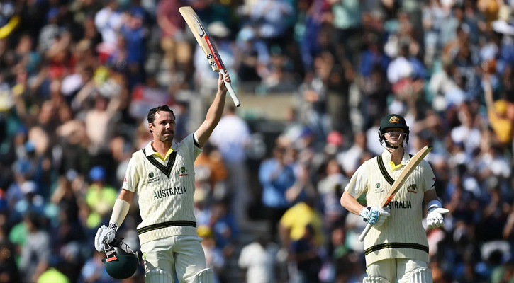 হেড-স্মিথের ব্যাটে অস্ট্রেলিয়ার দাপুটে দিন