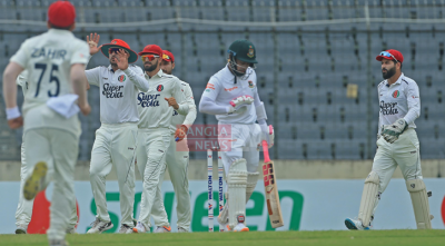 দ্বিতীয় দিনে ২০ রান করেই অলআউট বাংলাদেশ