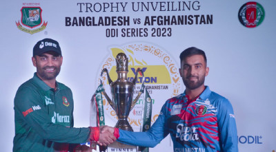 বাংলাদেশ-আফগানিস্তান ওয়ানডে সিরিজের ট্রফি উন্মোচন 