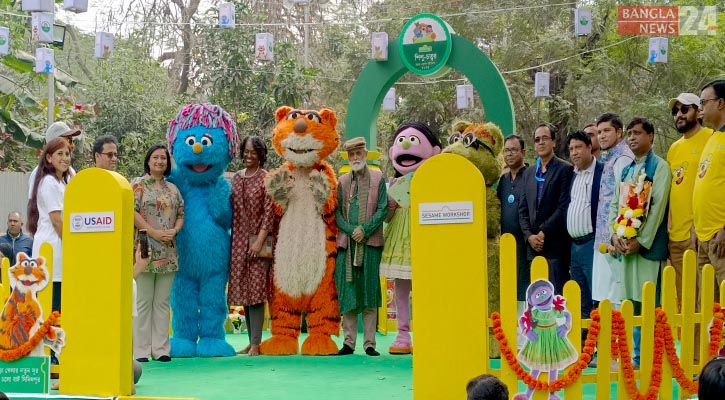 শিশুপ্রহরে সিসিমপুর কিডস কর্নারের উদ্বোধন